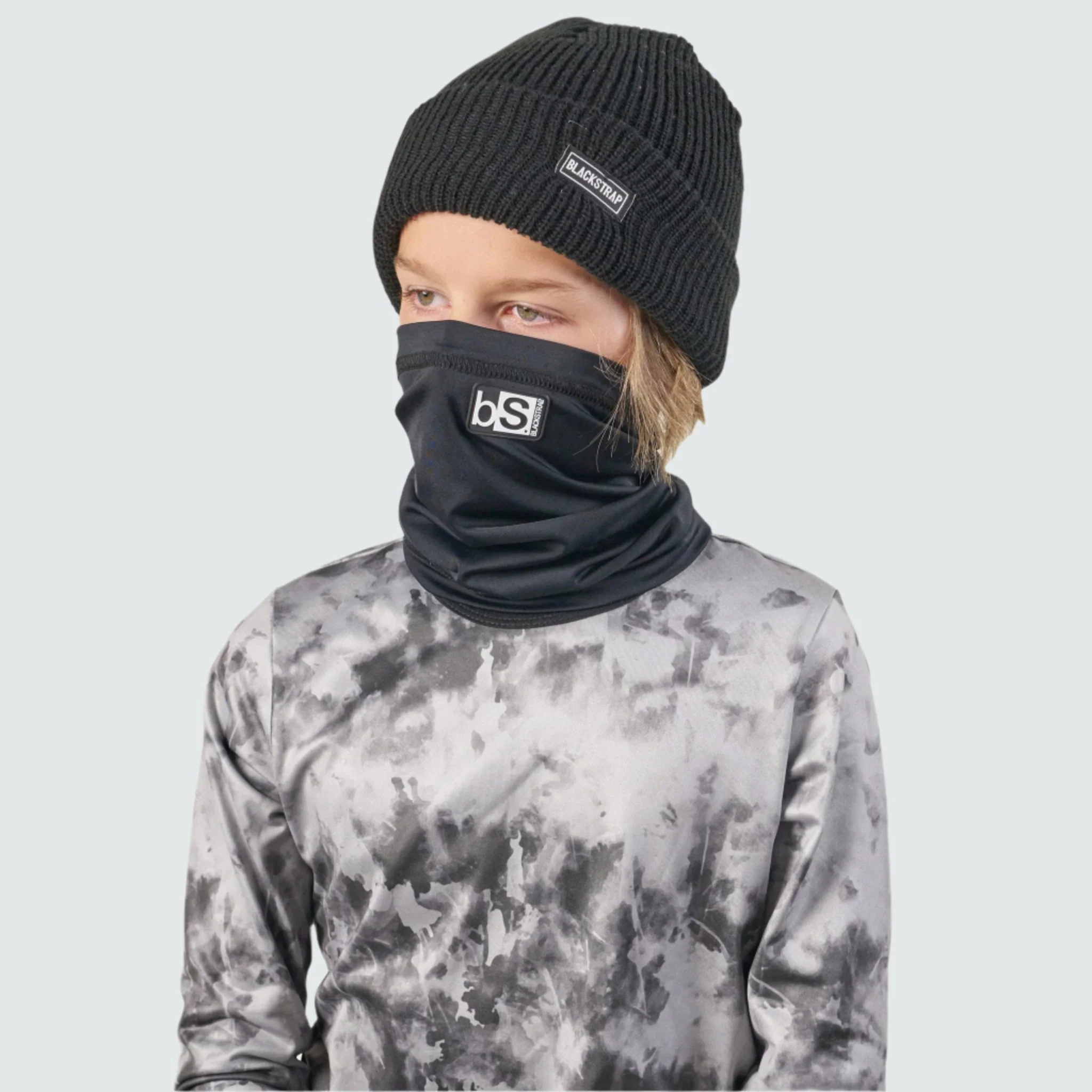 Kids' Dual Layer Tube Neck Warmer Solid Tones - Image 4