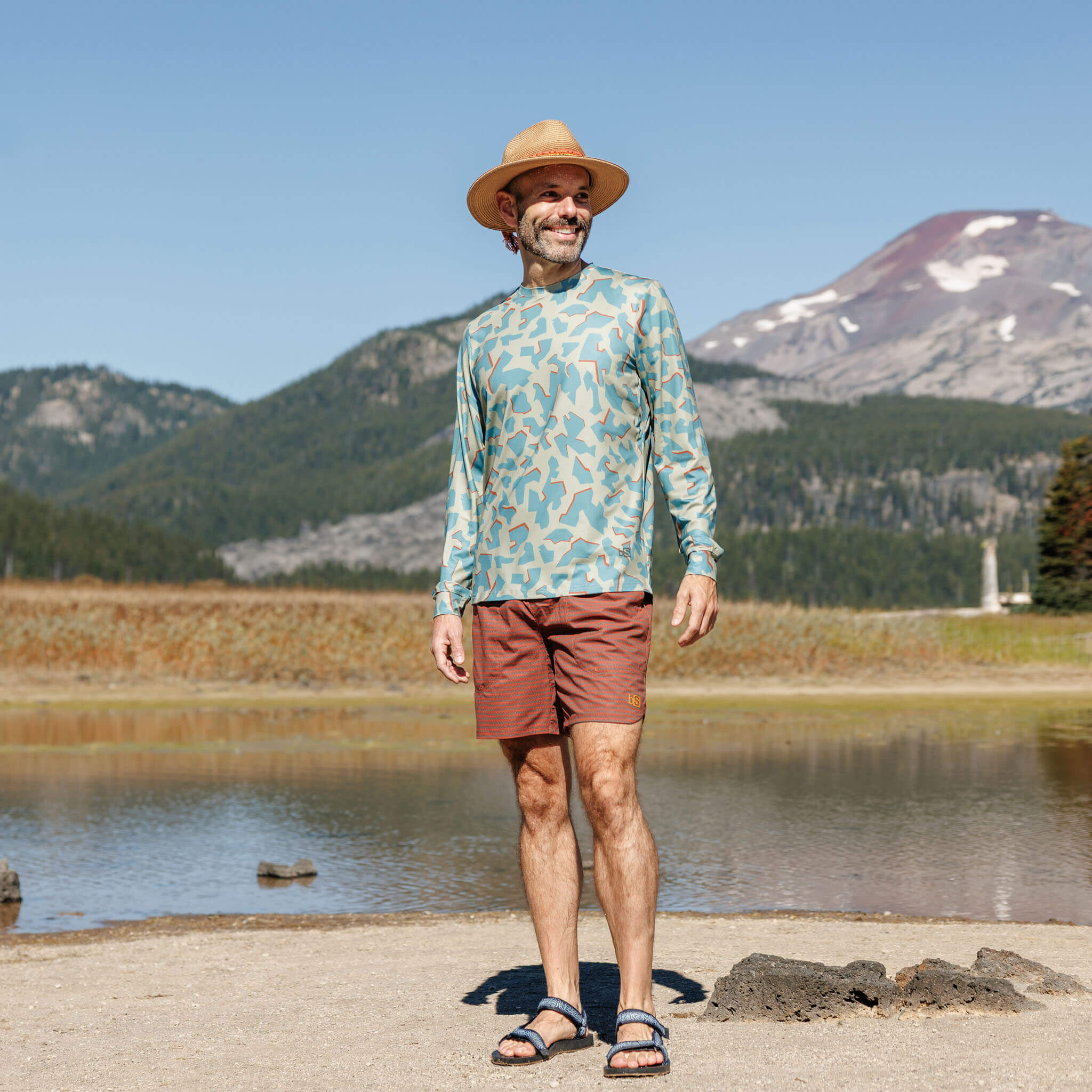 Men's Brackish Long Sleeve Sun Shirt - Image 39