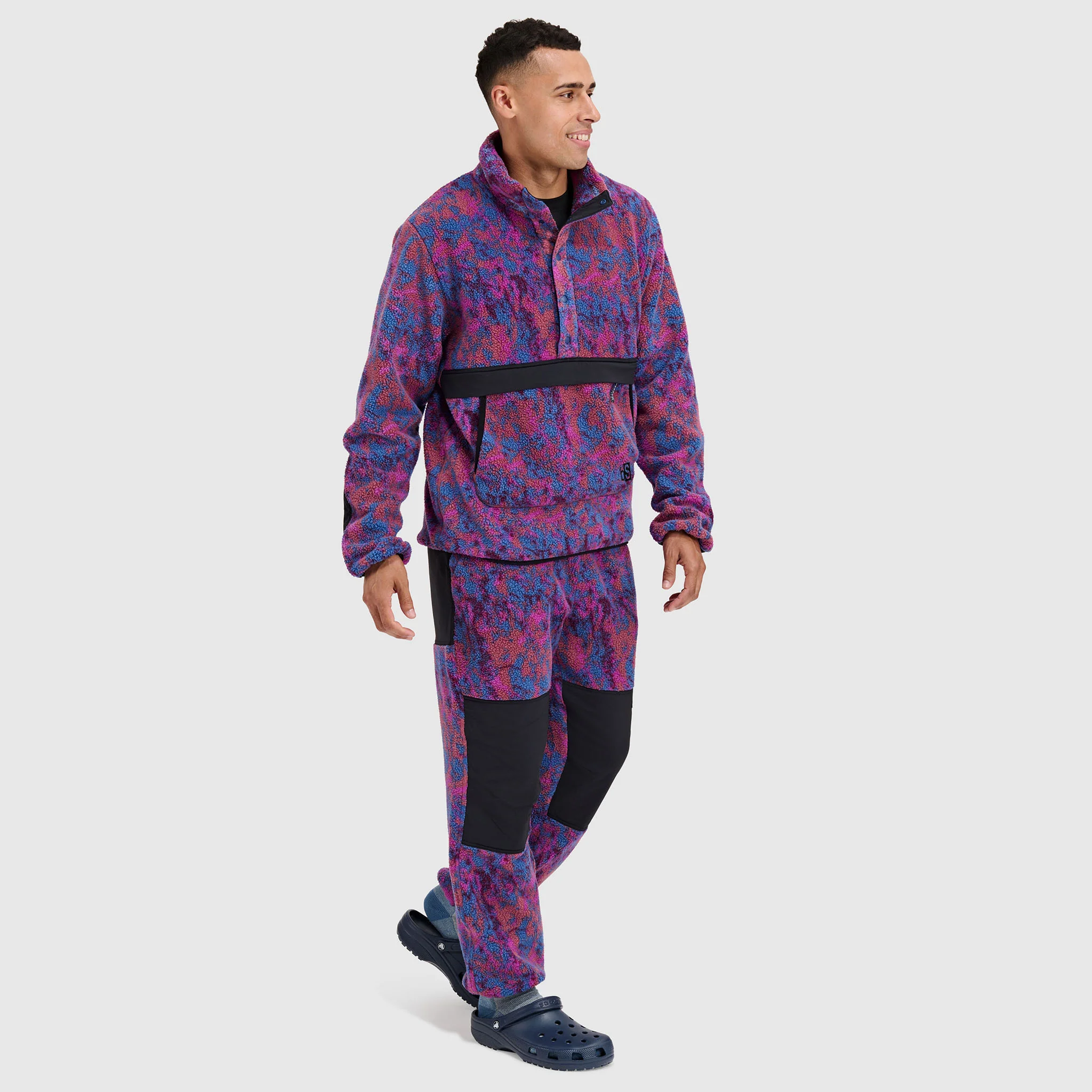 Men's Caldera Sherpa Fleece Pullover 1/2 Snap - Image 11