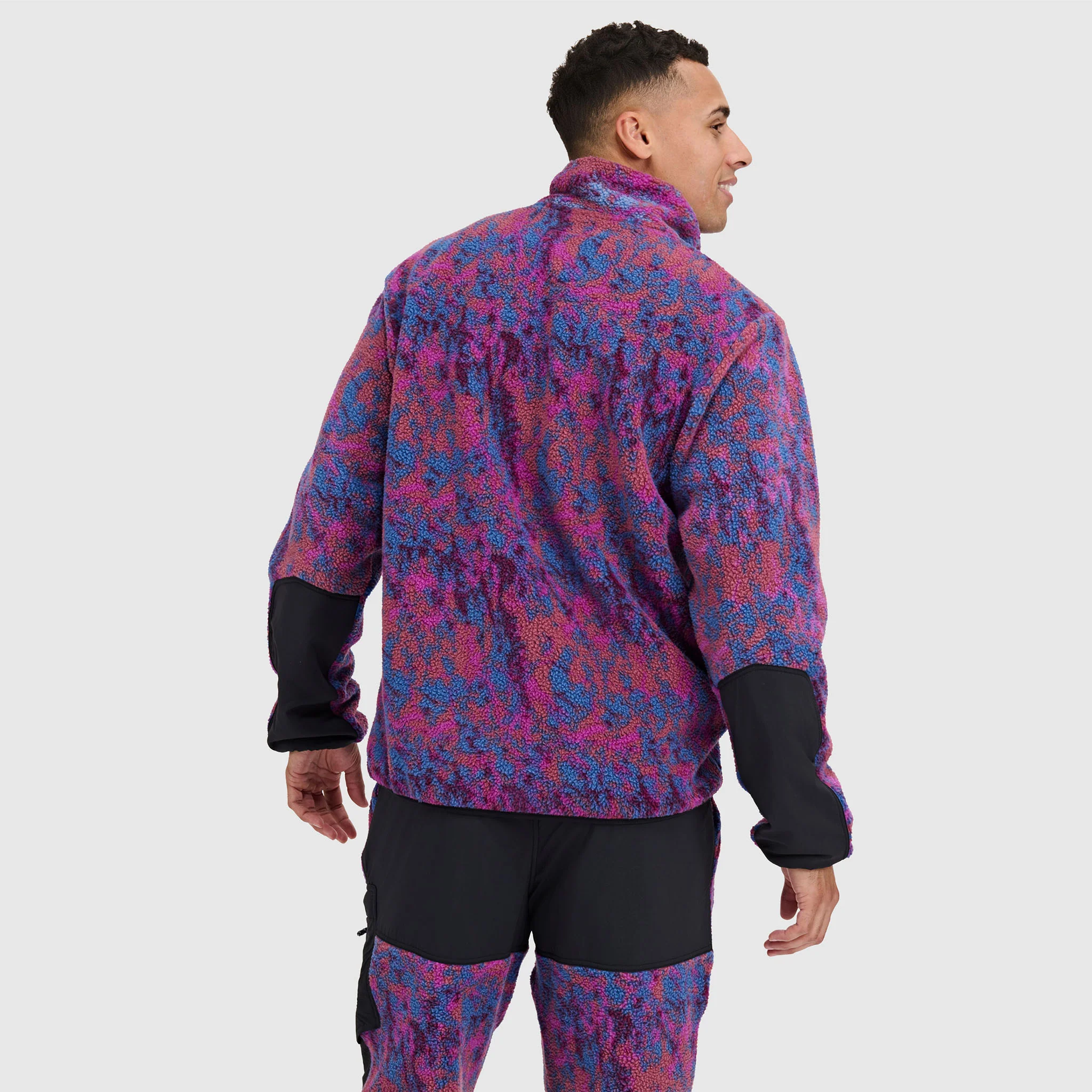 Men's Caldera Sherpa Fleece Pullover 1/2 Snap - Image 12