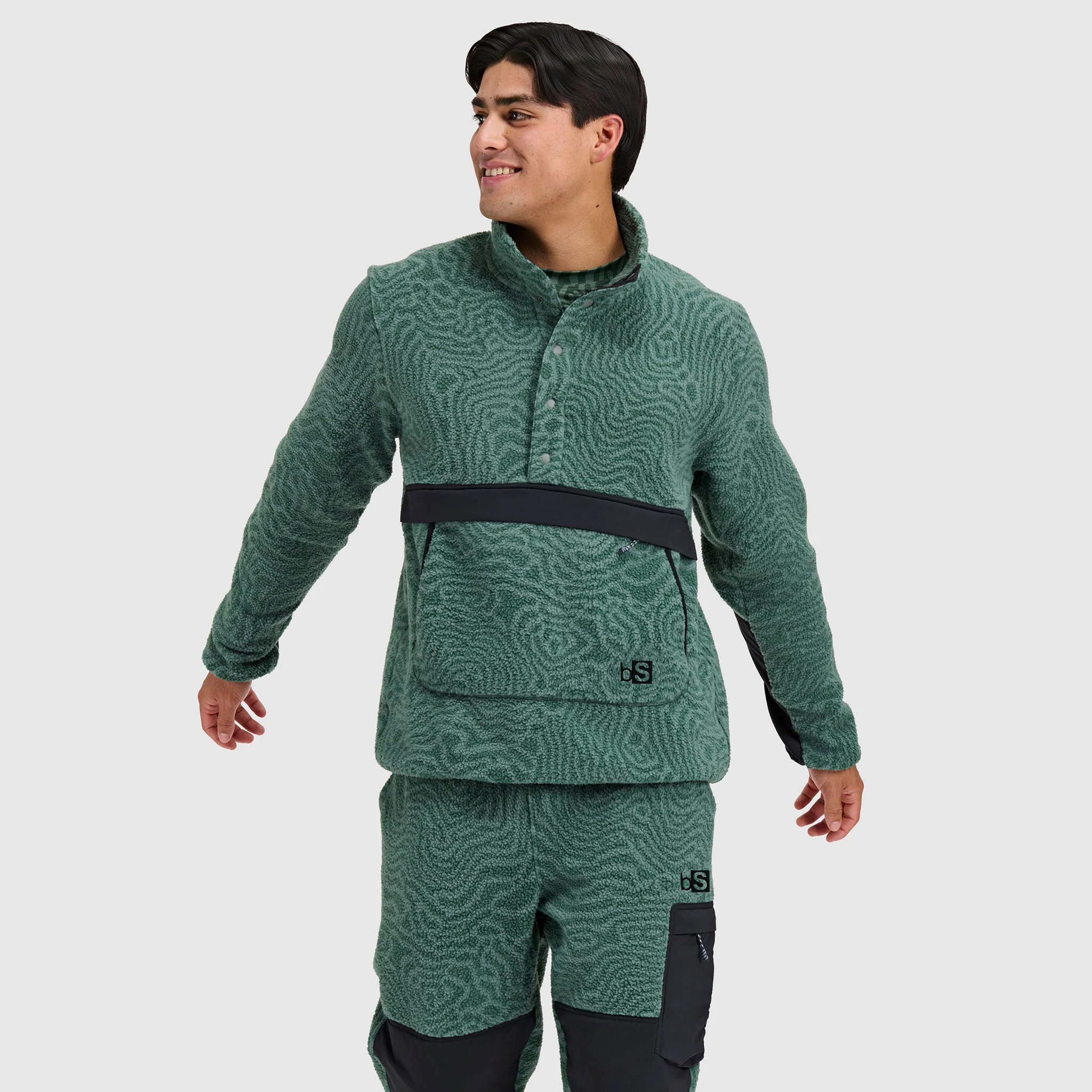 Men's Caldera Sherpa Fleece Pullover 1/2 Snap - Image 16