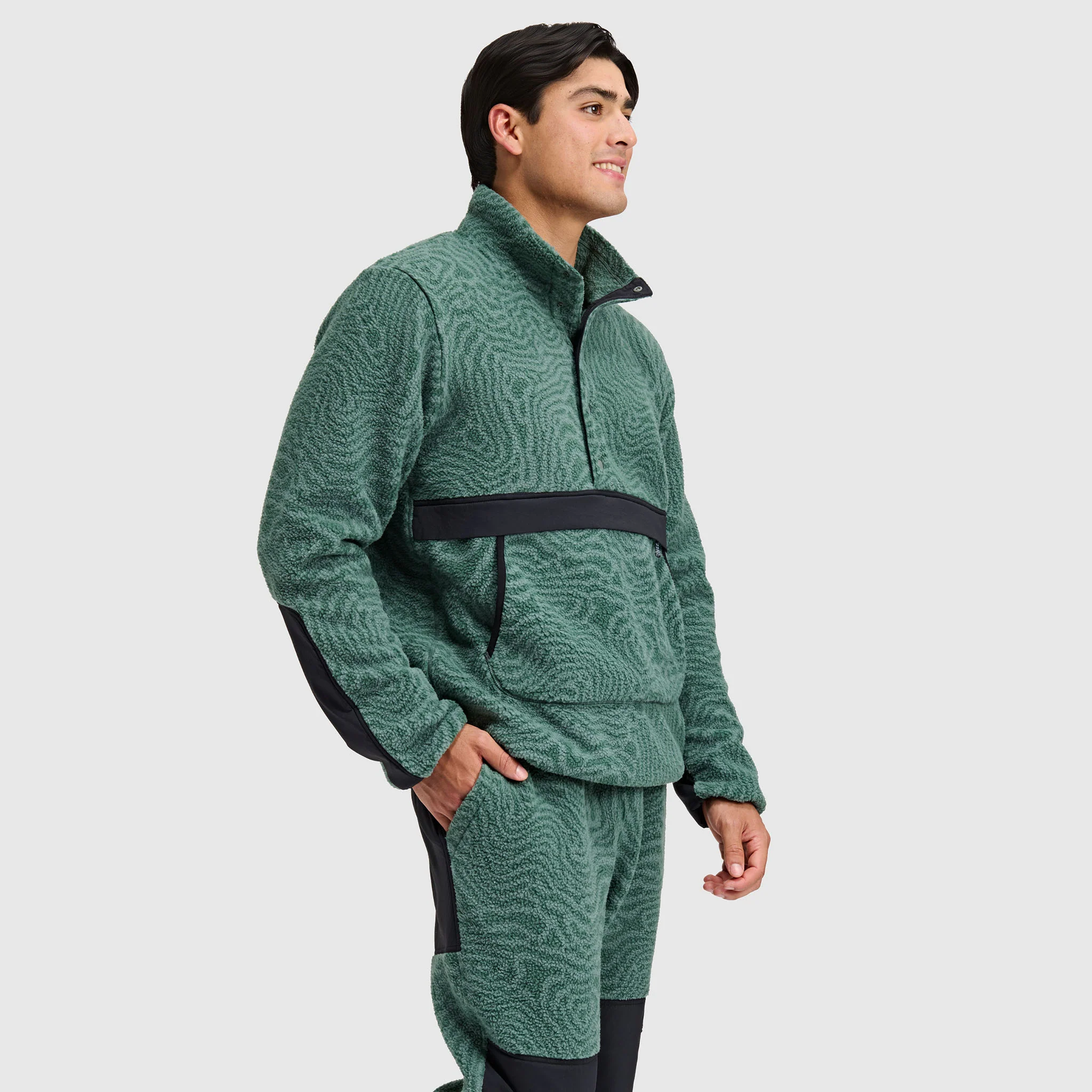 Men's Caldera Sherpa Fleece Pullover 1/2 Snap - Image 18