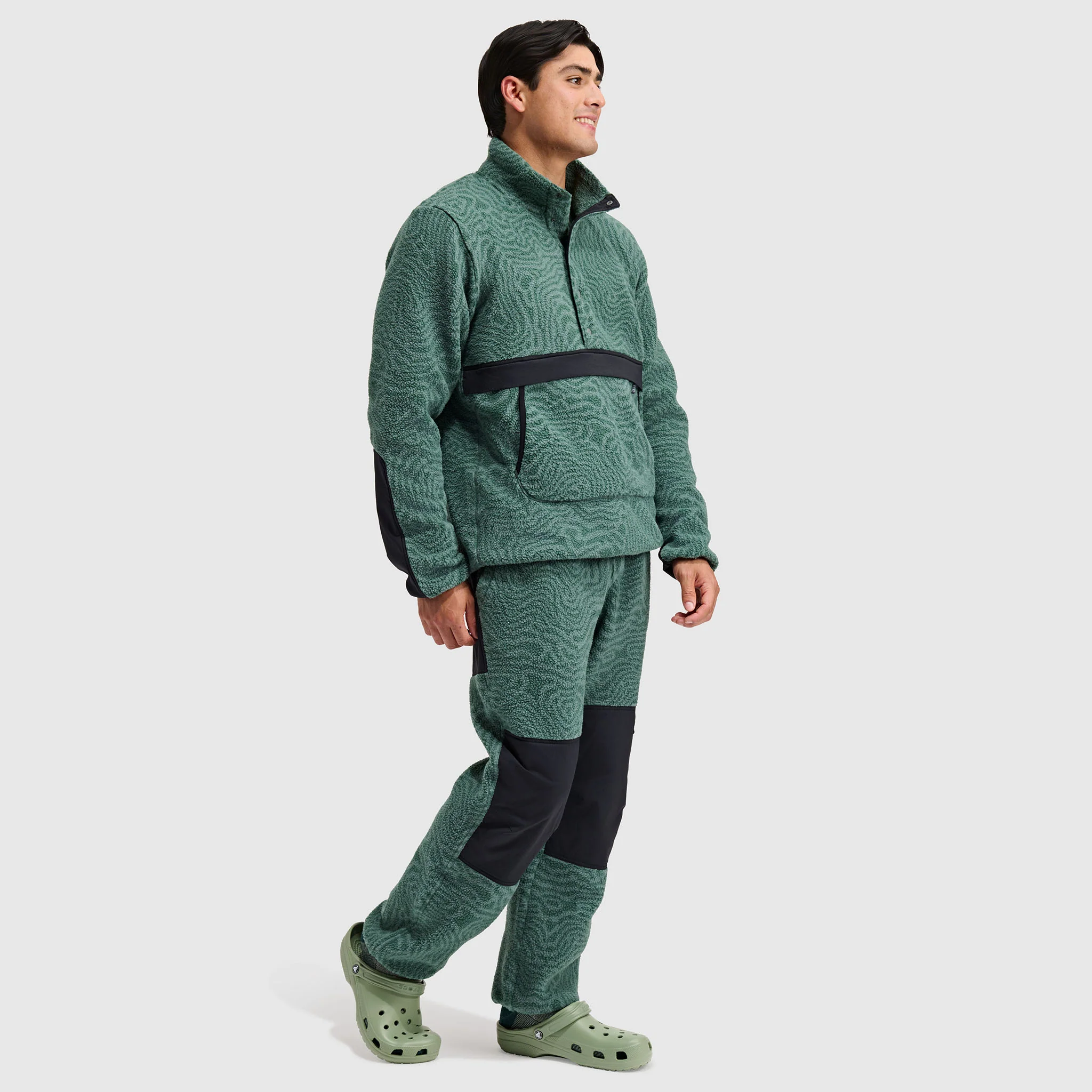 Men's Caldera Sherpa Fleece Pullover 1/2 Snap - Image 19