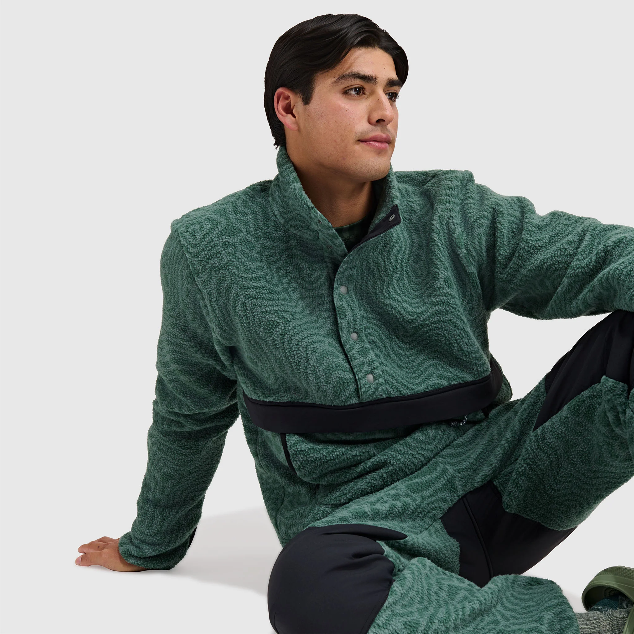 Men's Caldera Sherpa Fleece Pullover 1/2 Snap - Image 22