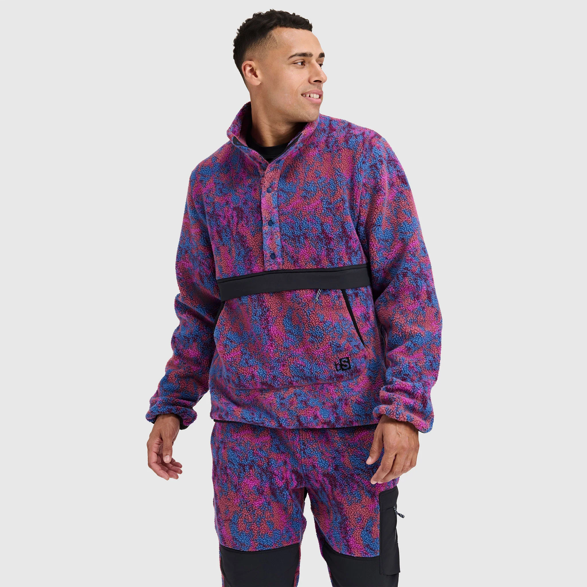 Men's Caldera Sherpa Fleece Pullover 1/2 Snap - Image 8
