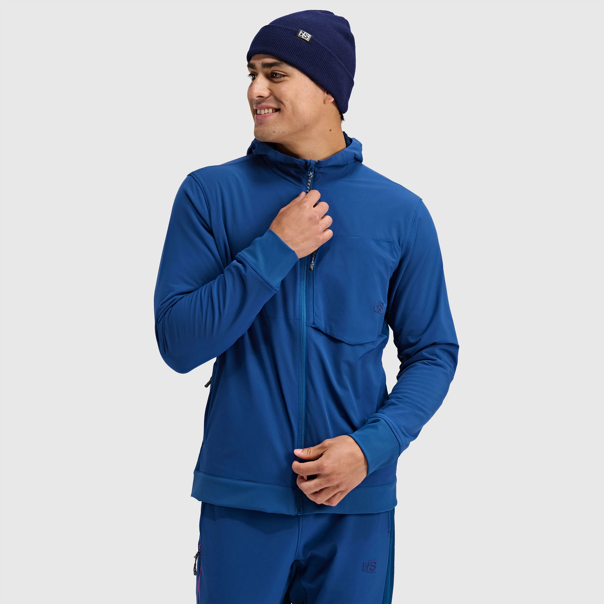 Men's Tribrid Grid Fleece Softshell Jacket - Image 8