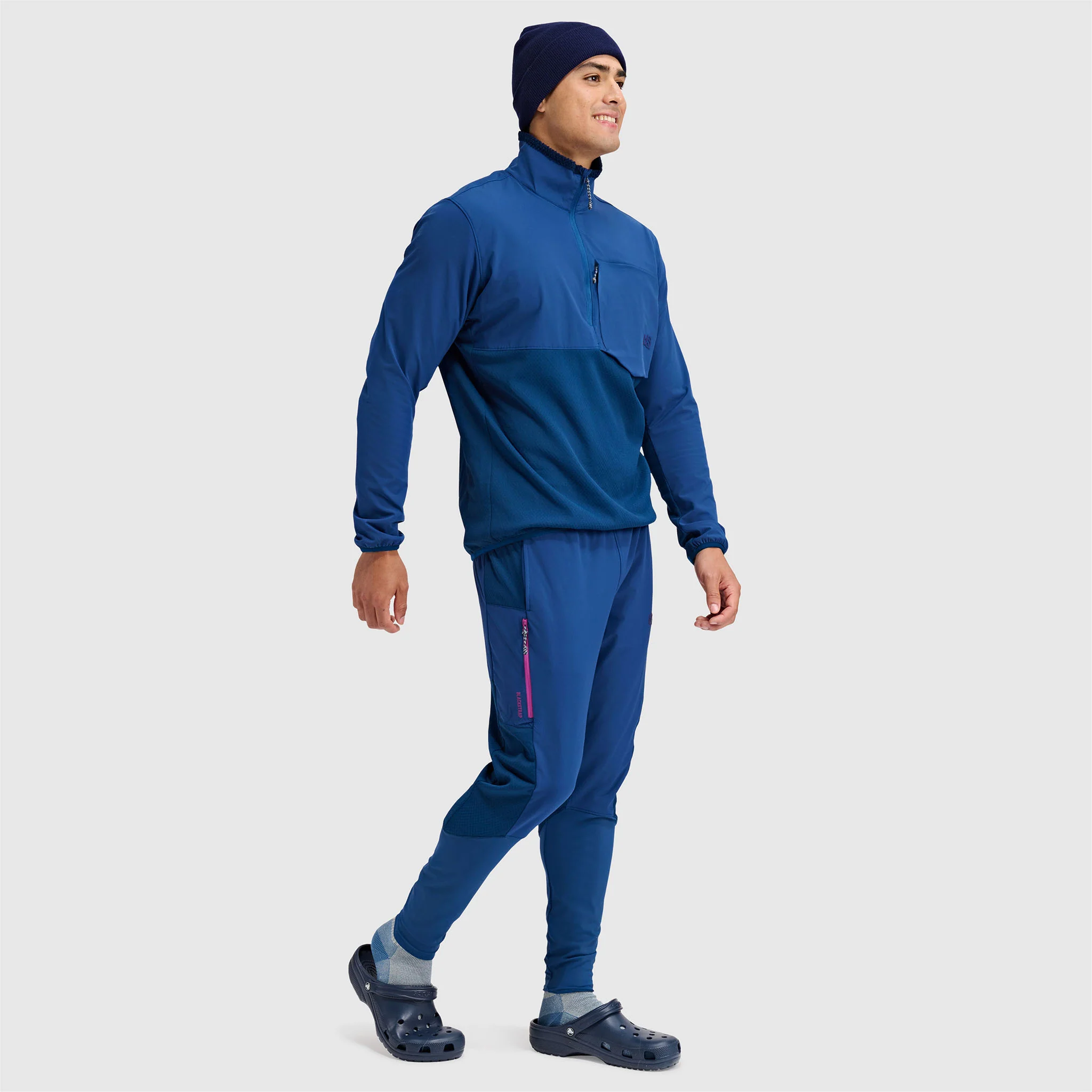 Men's Tribrid Grid Fleece Pullover Jacket 1/2 Zip - Image 10