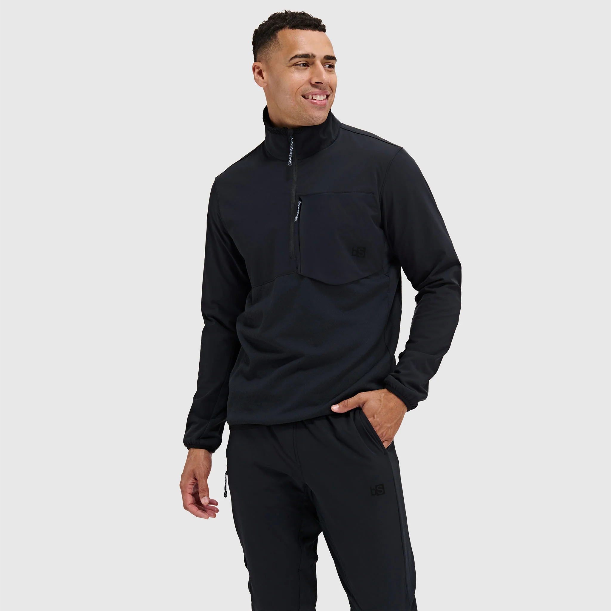 Men's Tribrid Grid Fleece Pullover Jacket 1/2 Zip - Image 13