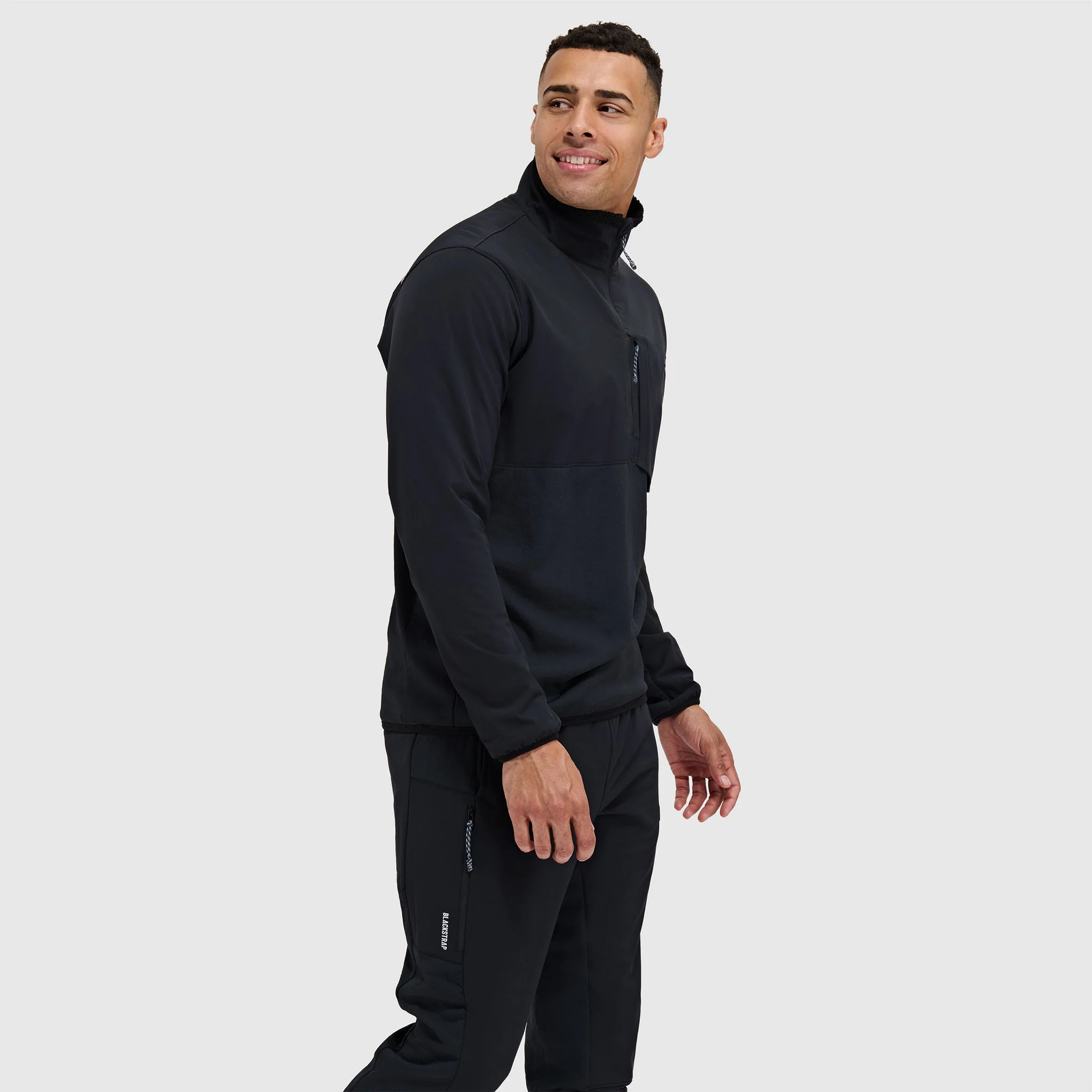 Men's Tribrid Grid Fleece Pullover Jacket 1/2 Zip - Image 15
