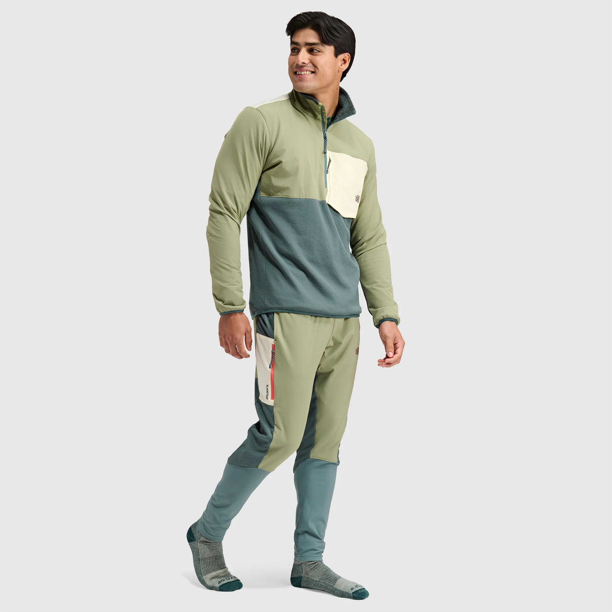 Men's Tribrid Grid Fleece Pullover Jacket 1/2 Zip - Image 20