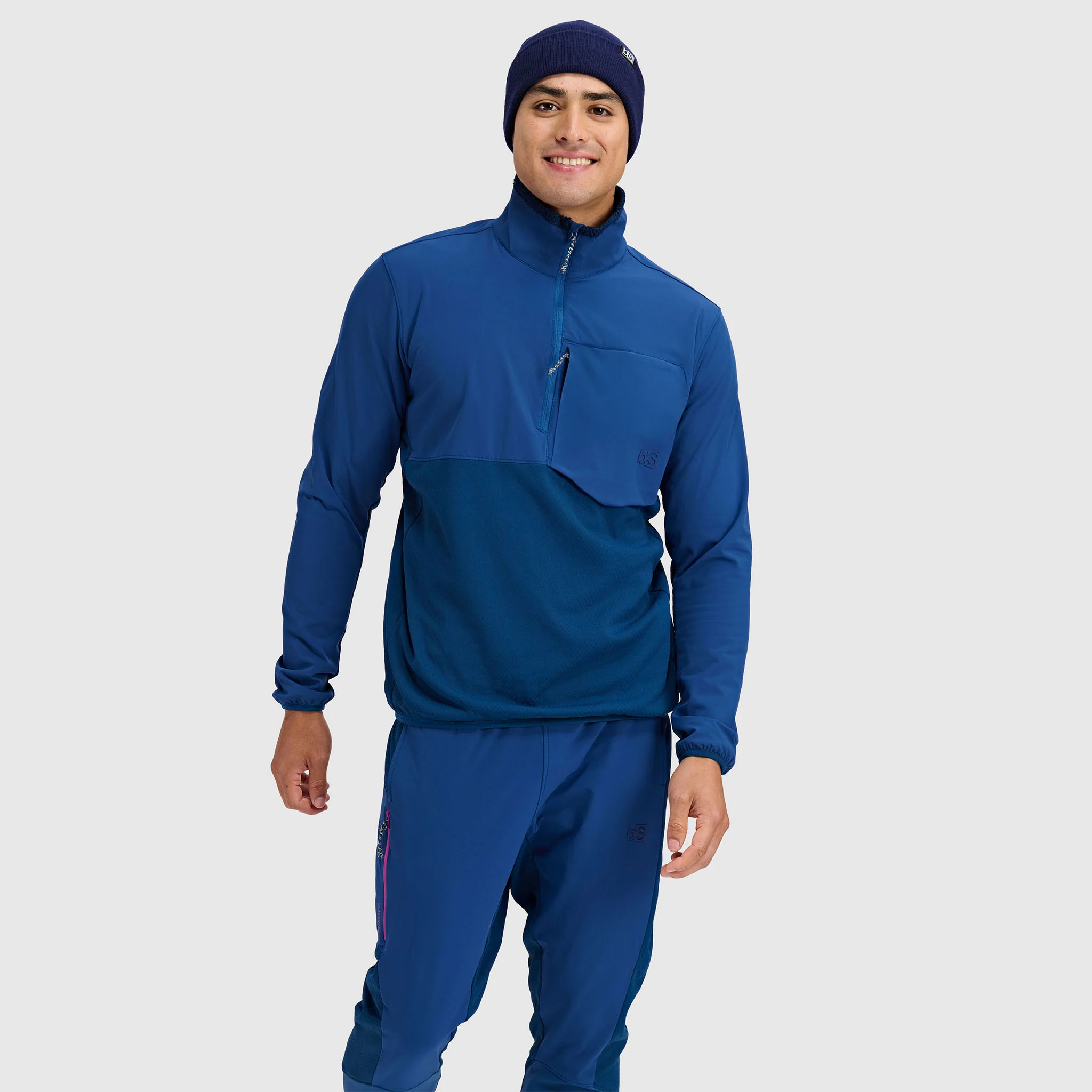 Men's Tribrid Grid Fleece Pullover Jacket 1/2 Zip - Image 7