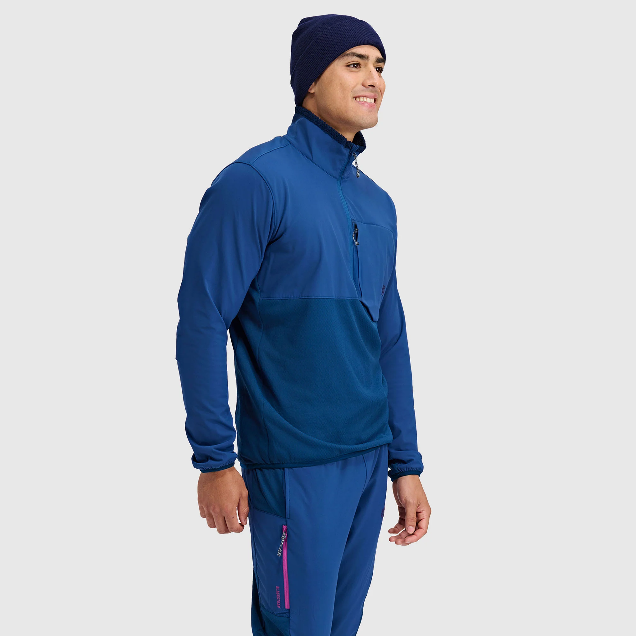 Men's Tribrid Grid Fleece Pullover Jacket 1/2 Zip - Image 9