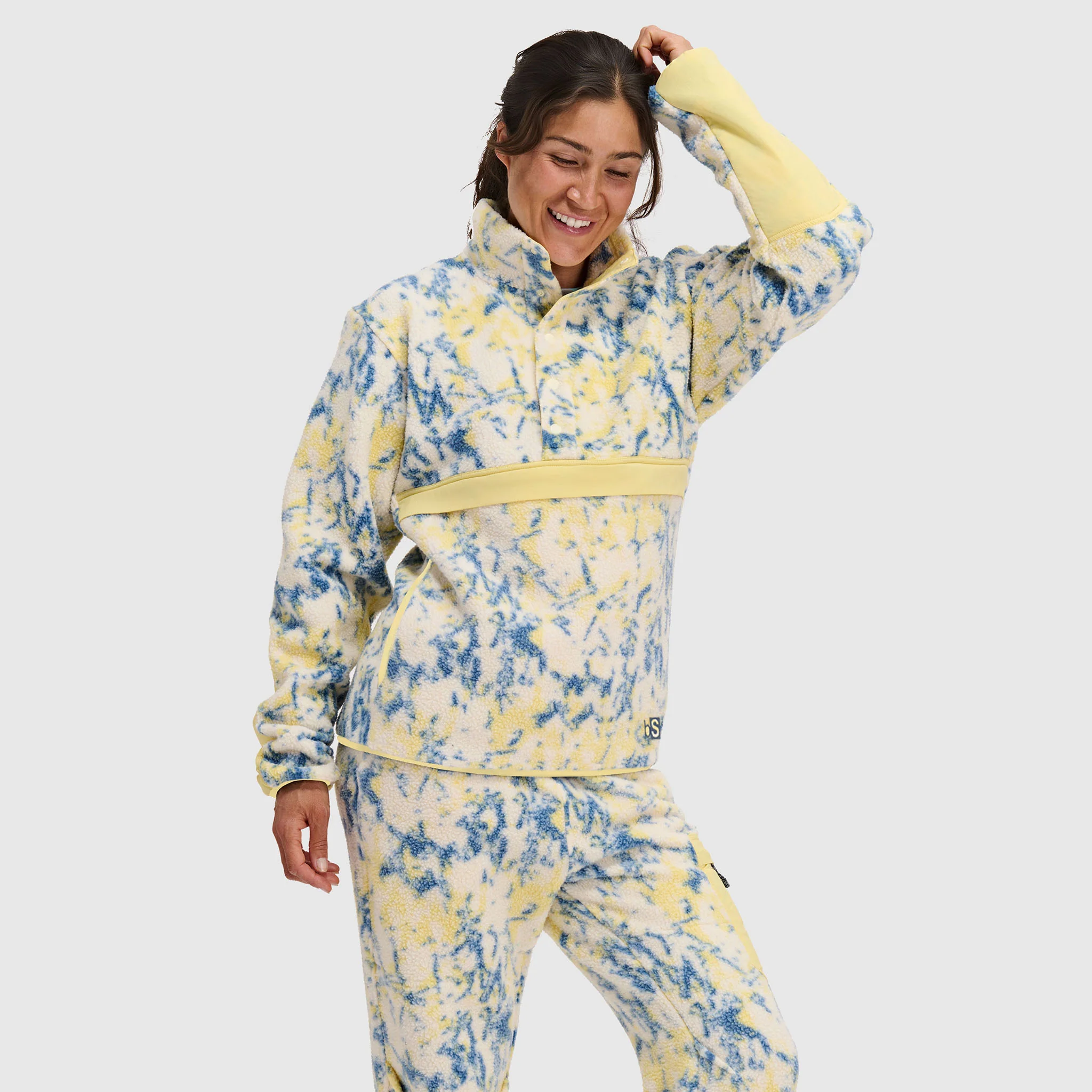 Women's Caldera Sherpa Fleece Pullover 1/2 Snap - Image 11
