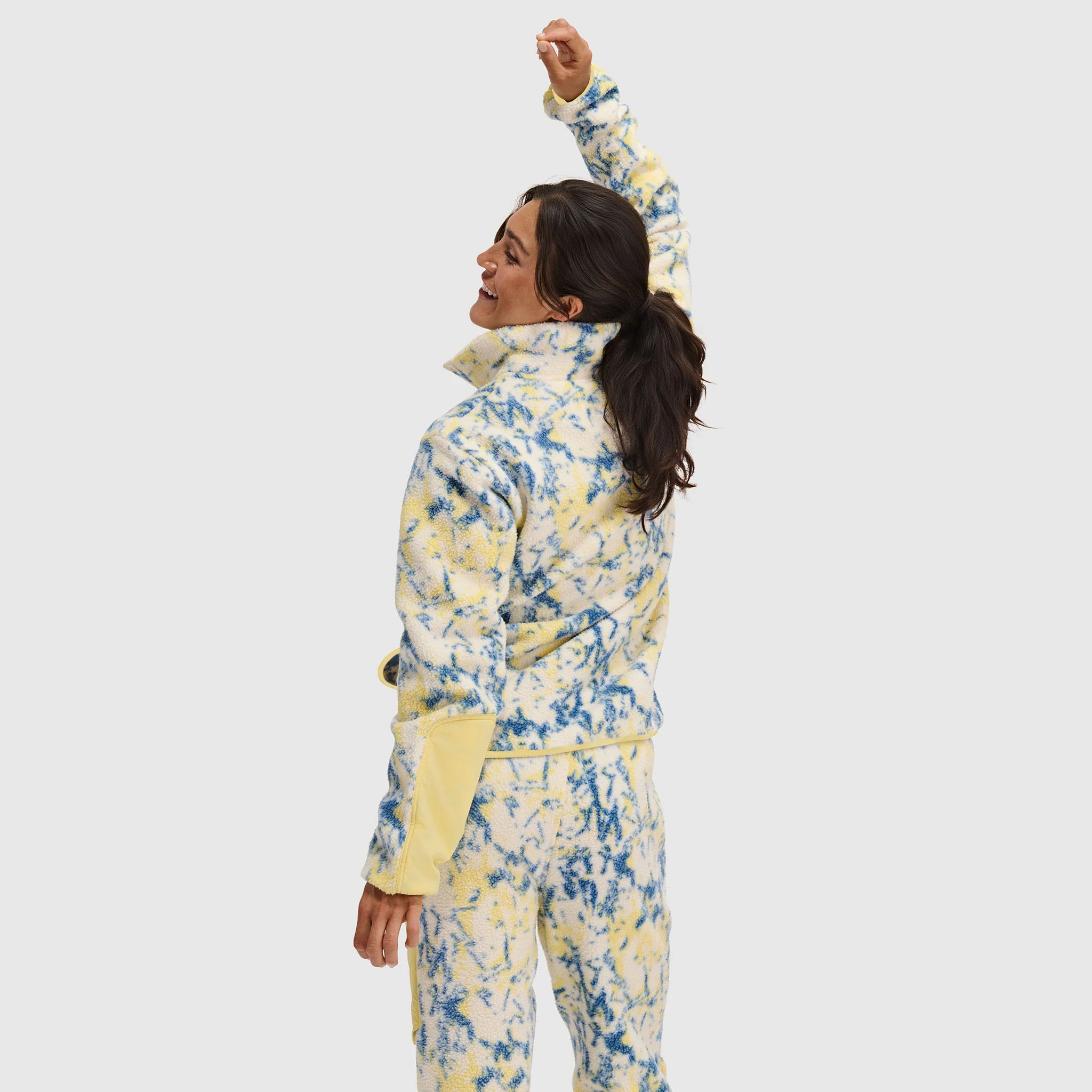 Women's Caldera Sherpa Fleece Pullover 1/2 Snap - Image 14