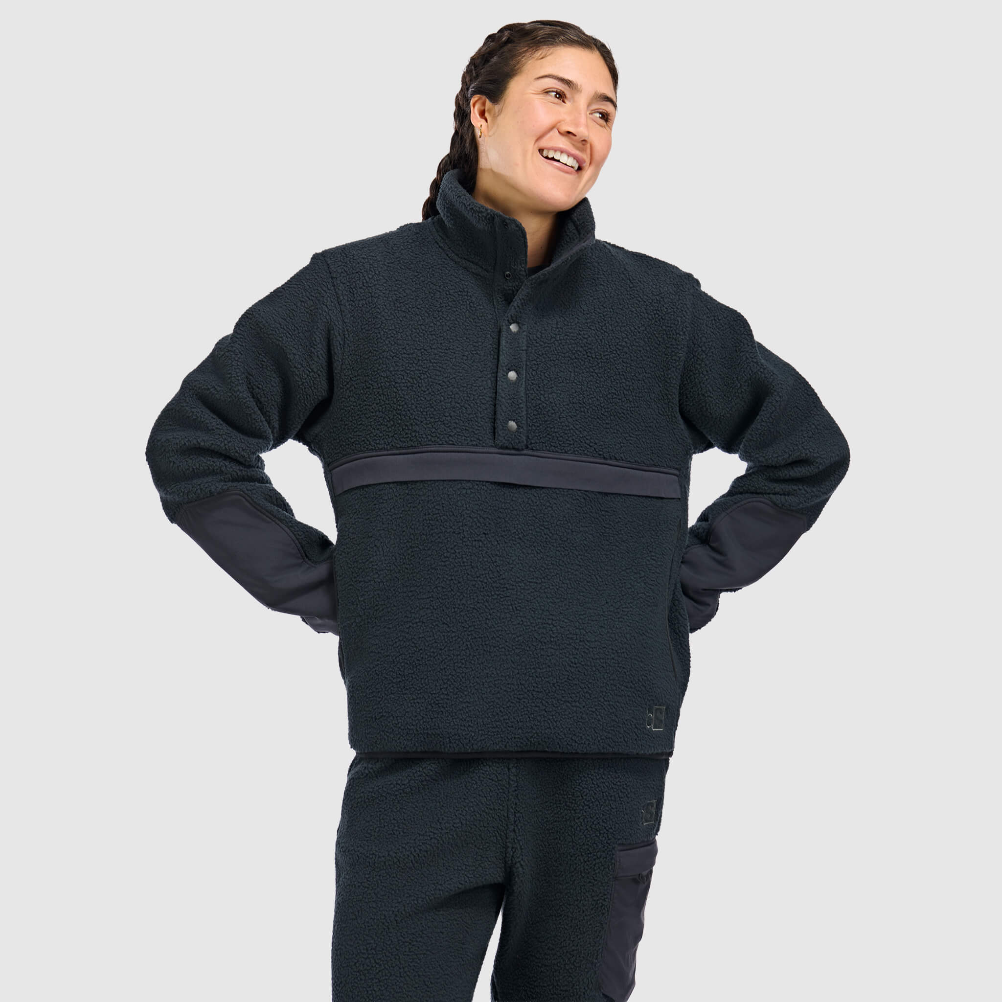 Women's Caldera Sherpa Fleece Pullover 1/2 Snap - Image 16