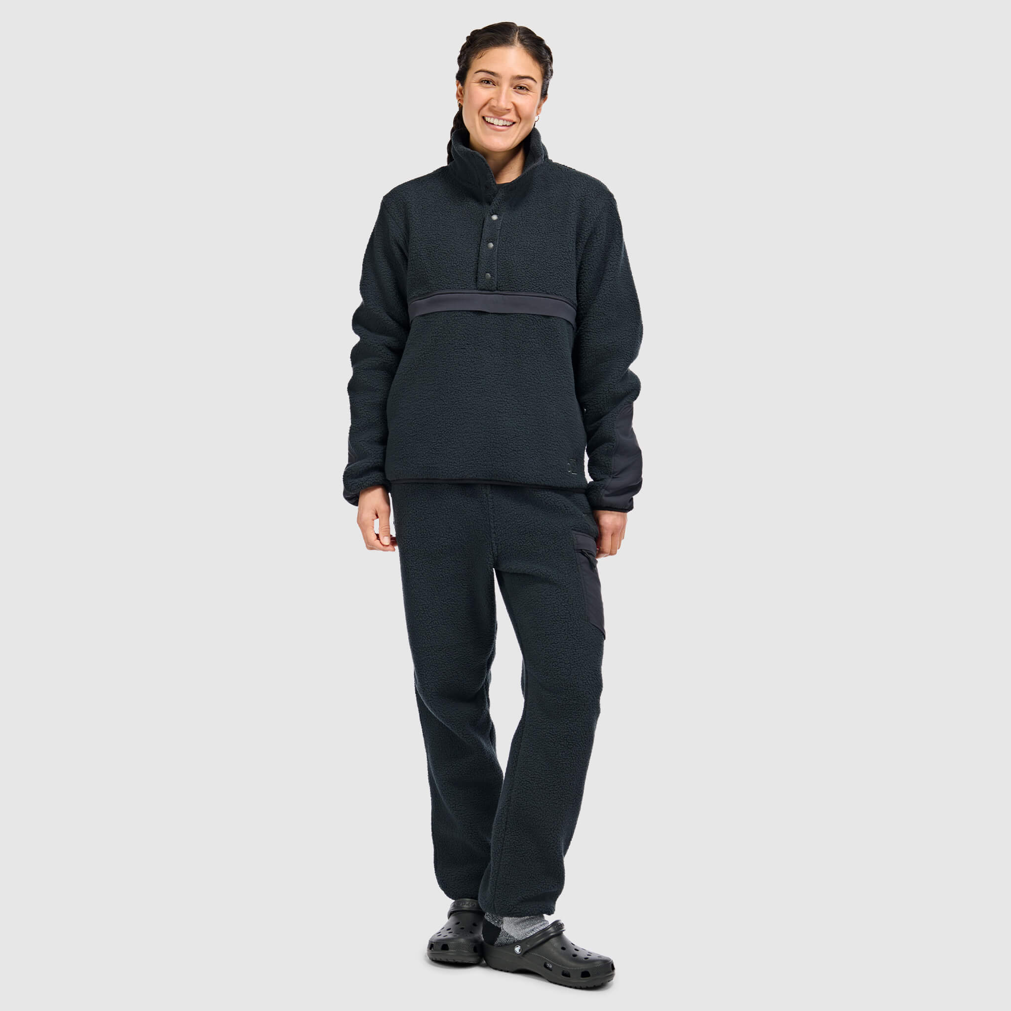Women's Caldera Sherpa Fleece Pullover 1/2 Snap - Image 17