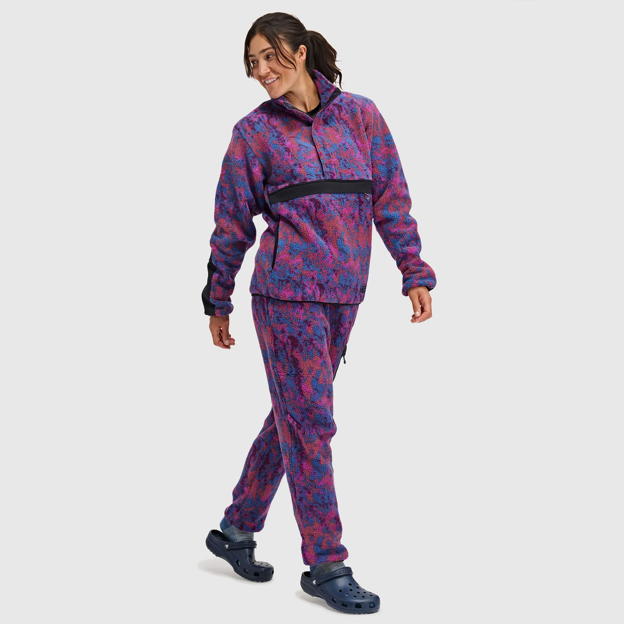 Women's Caldera Sherpa Fleece Pullover 1/2 Snap - Image 25