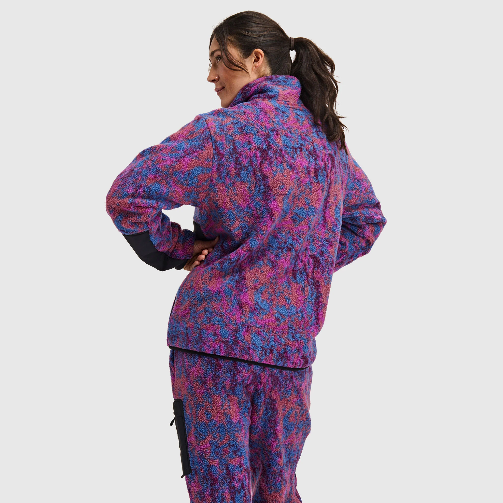 Women's Caldera Sherpa Fleece Pullover 1/2 Snap - Image 26