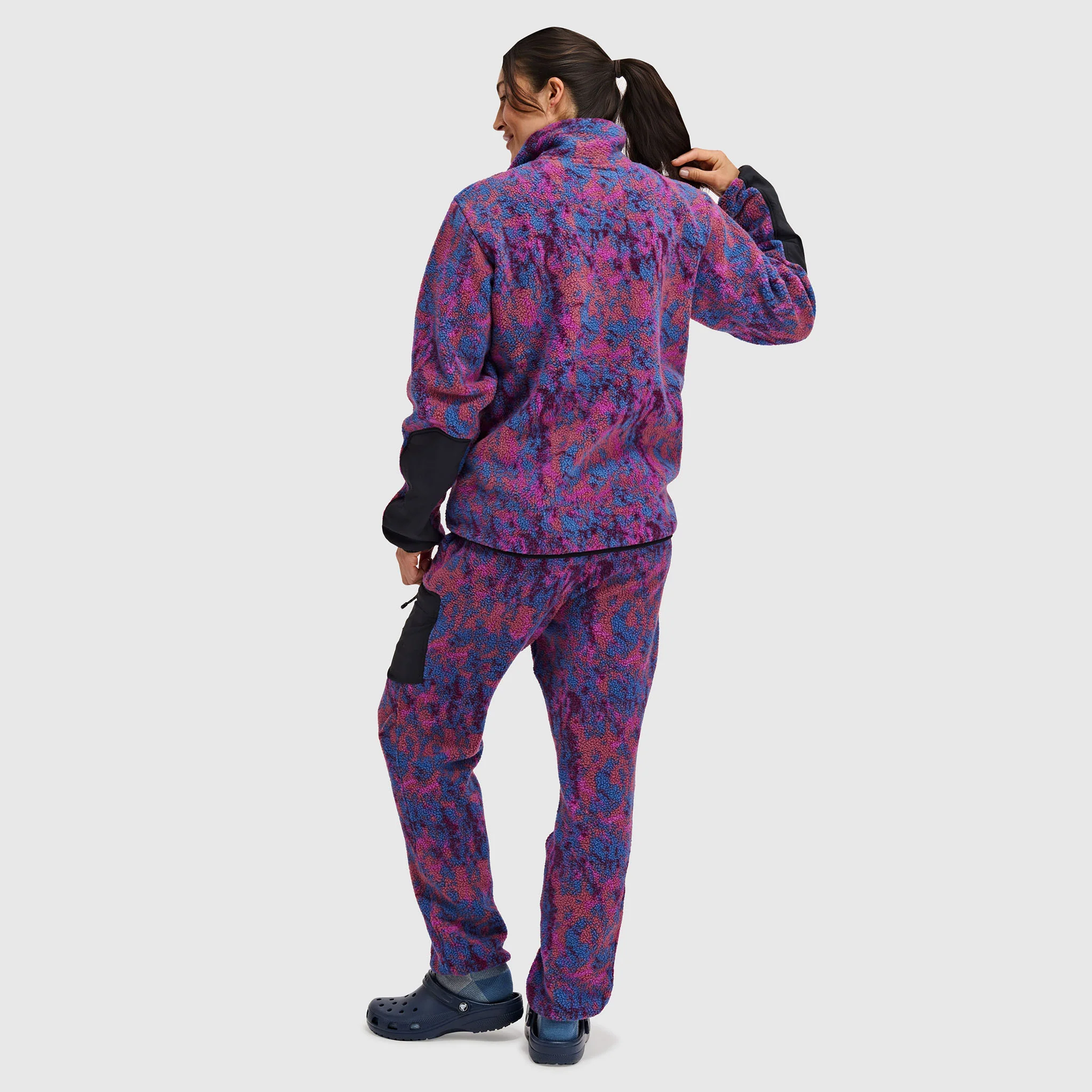Women's Caldera Sherpa Fleece Pullover 1/2 Snap - Image 27