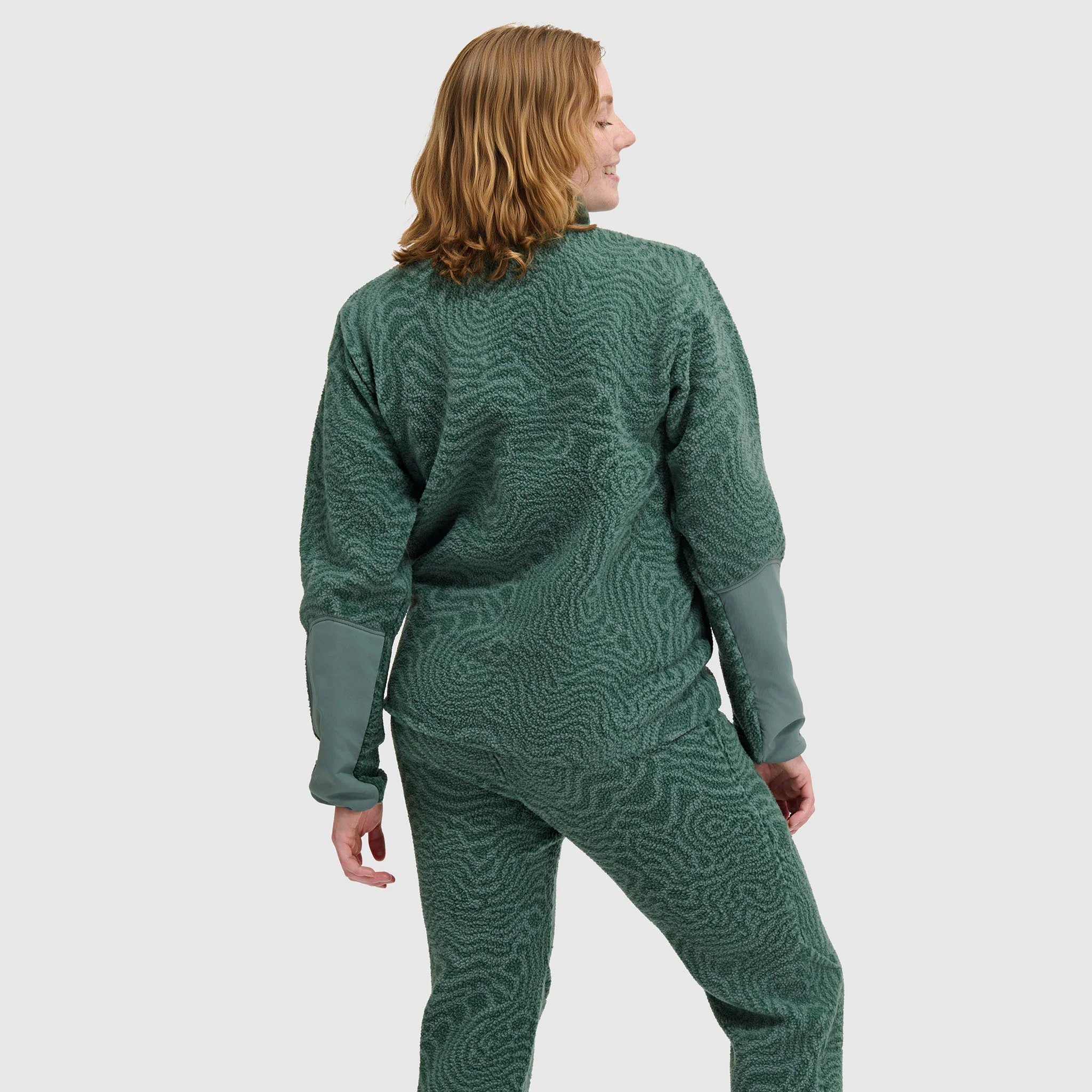 Women's Caldera Sherpa Fleece Pullover 1/2 Snap - Image 6