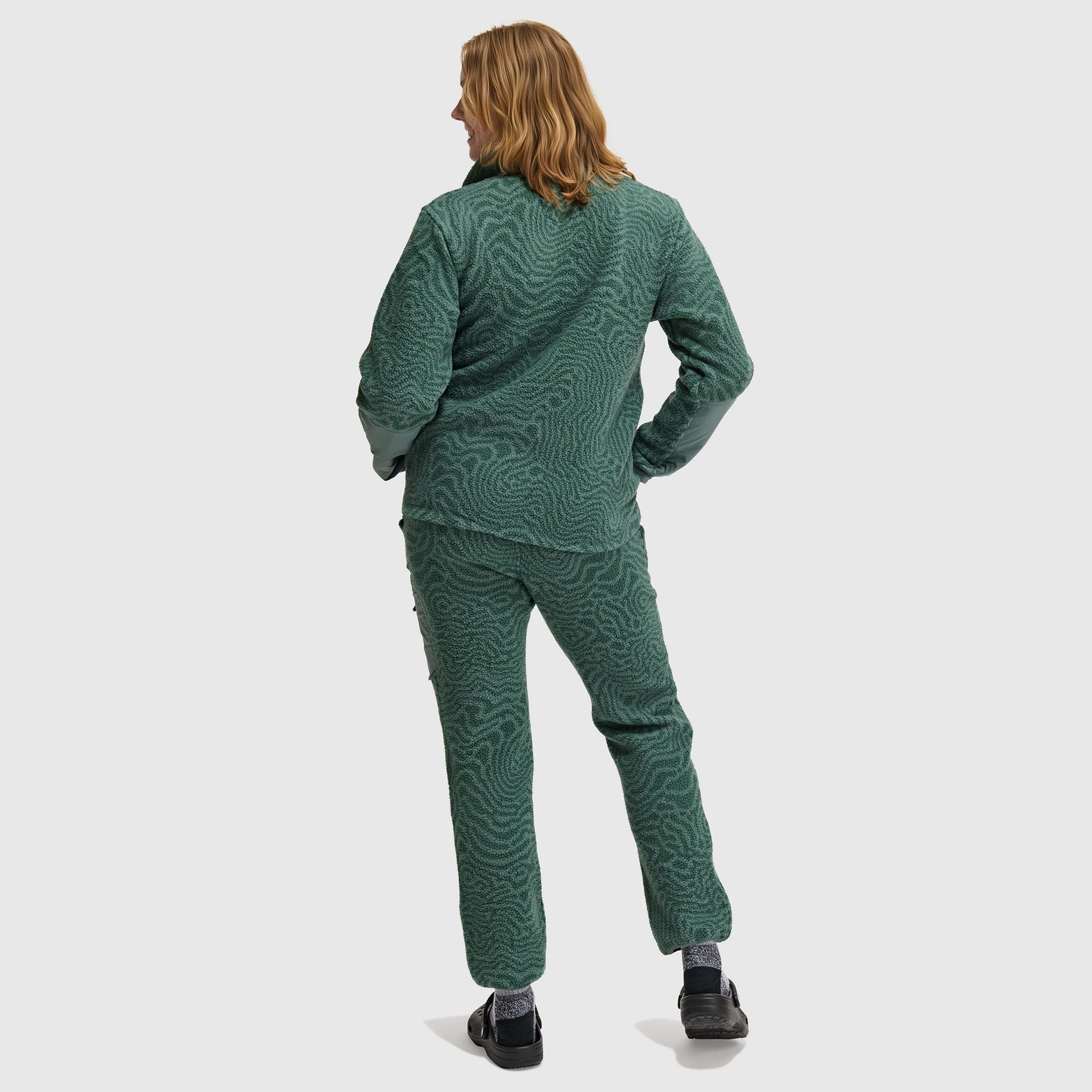 Women's Caldera Sherpa Fleece Pullover 1/2 Snap - Image 7