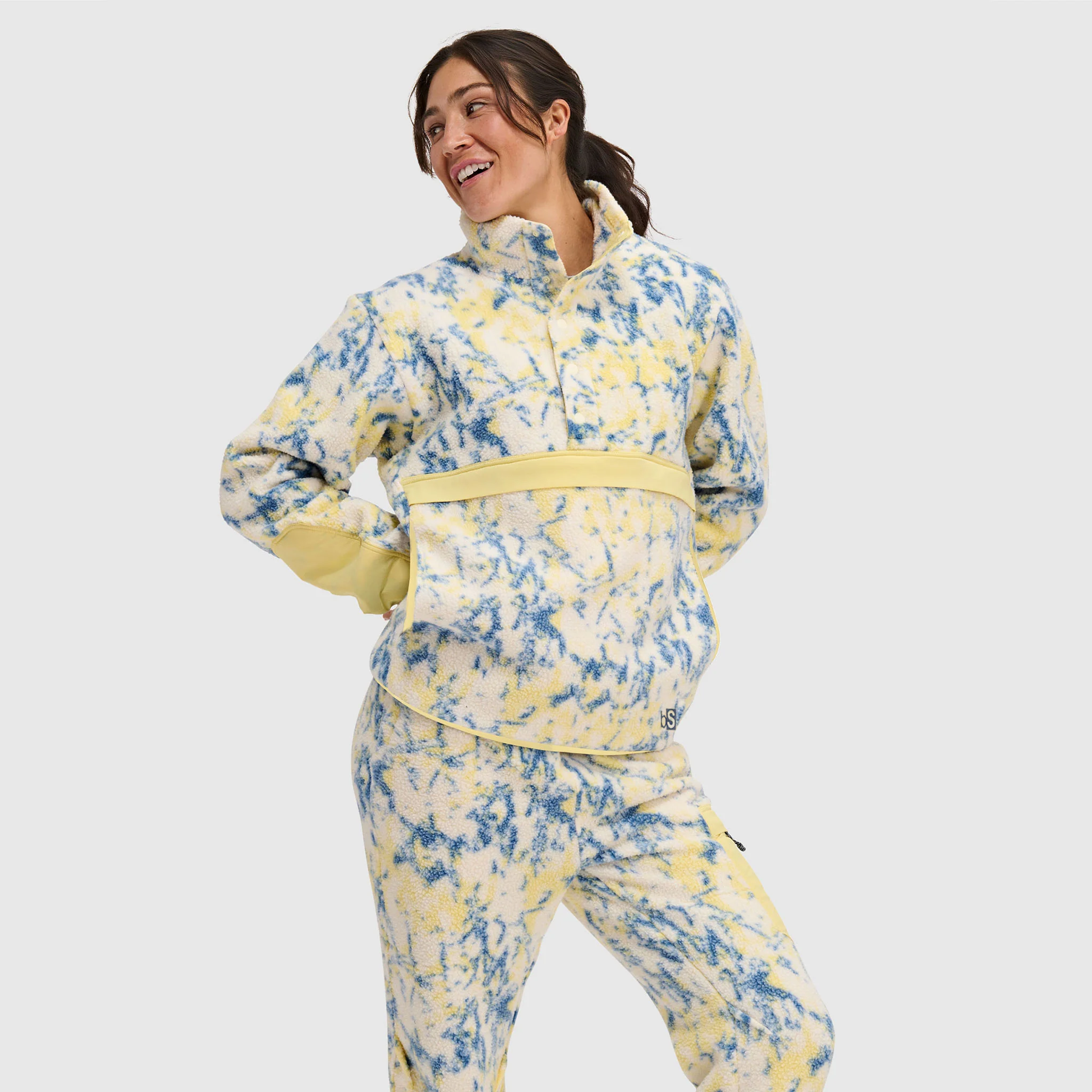 Women's Caldera Sherpa Fleece Pullover 1/2 Snap - Image 9