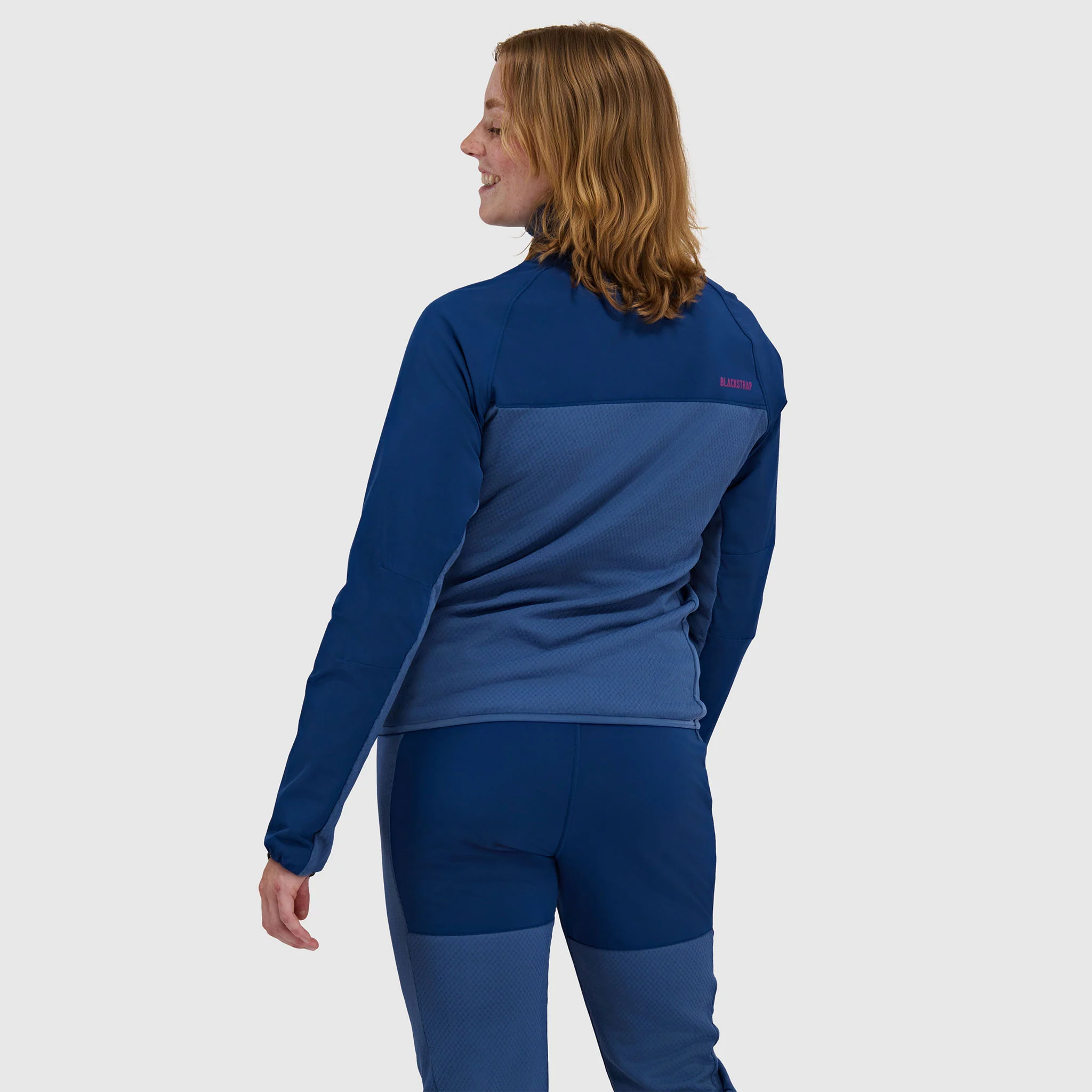 Women's Tribrid Grid Fleece Pullover Jacket 1/2 Zip - Image 11
