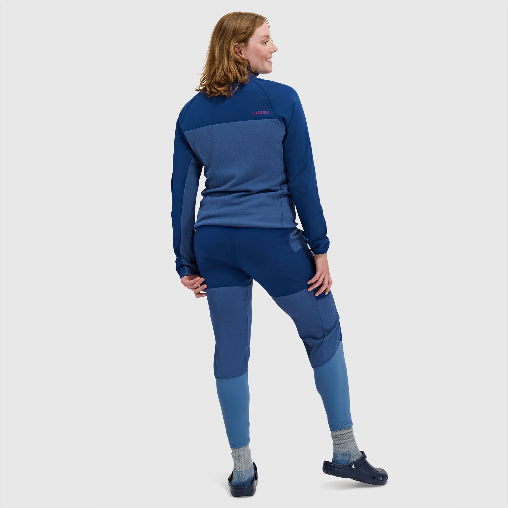 Women's Tribrid Grid Fleece Pullover Jacket 1/2 Zip - Image 12