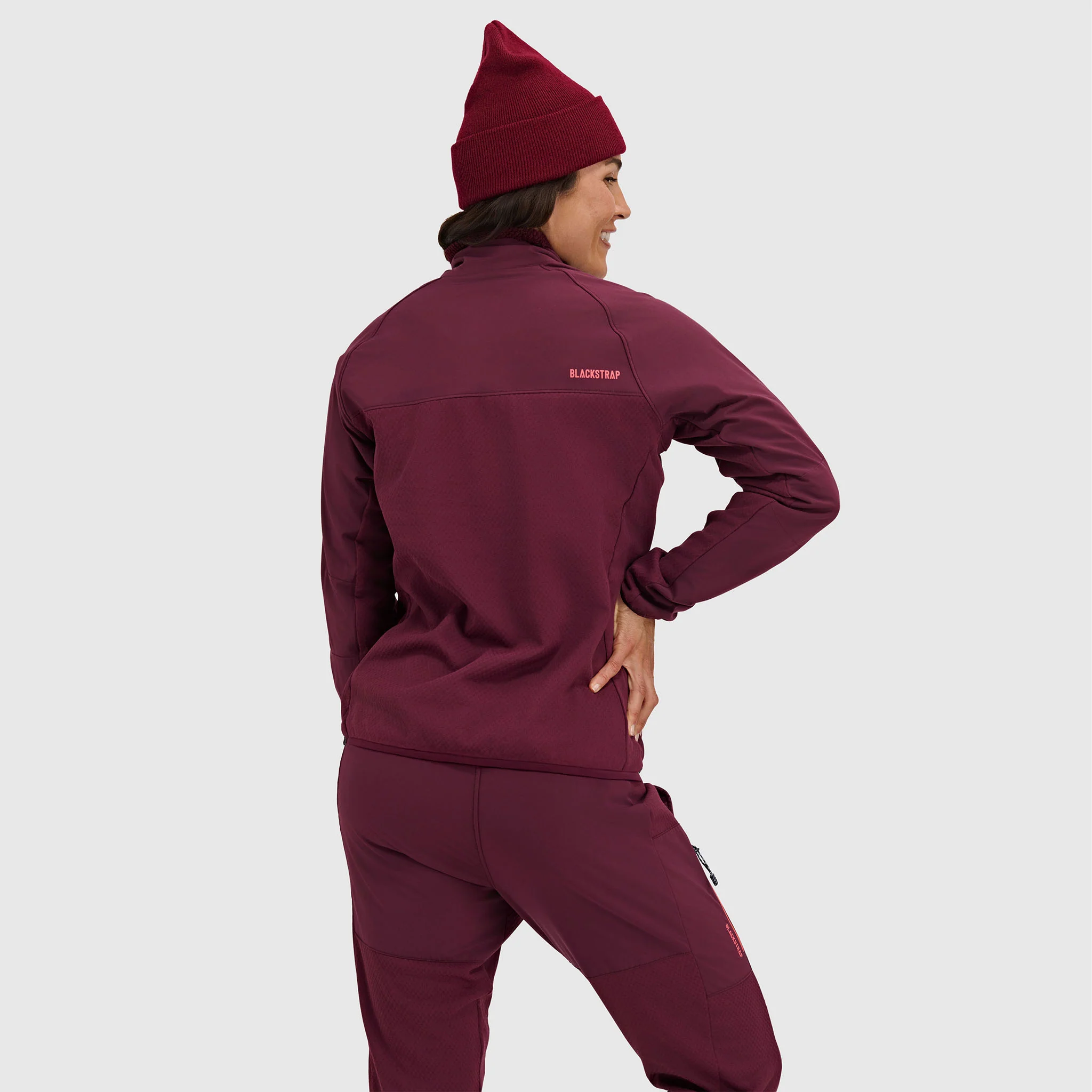 Women's Tribrid Grid Fleece Pullover Jacket 1/2 Zip - Image 17
