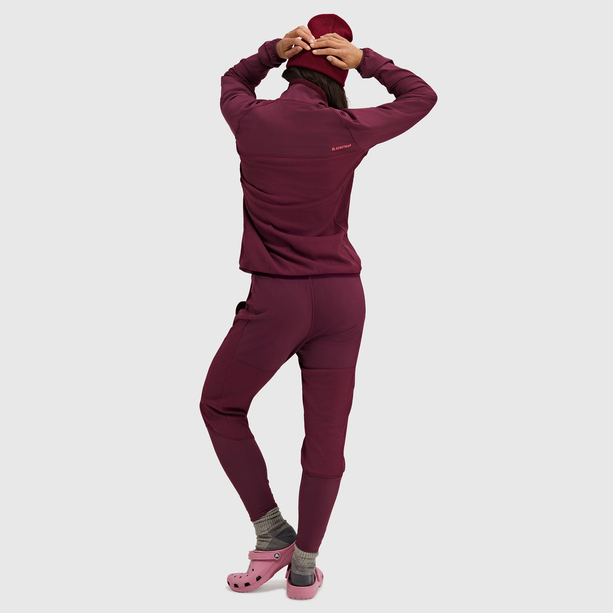 Women's Tribrid Grid Fleece Pullover Jacket 1/2 Zip - Image 18