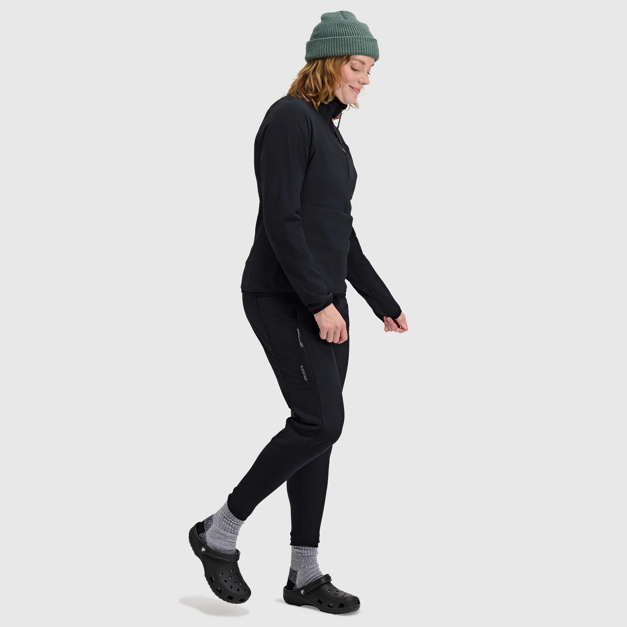 Women's Tribrid Grid Fleece Pullover Jacket 1/2 Zip - Image 23