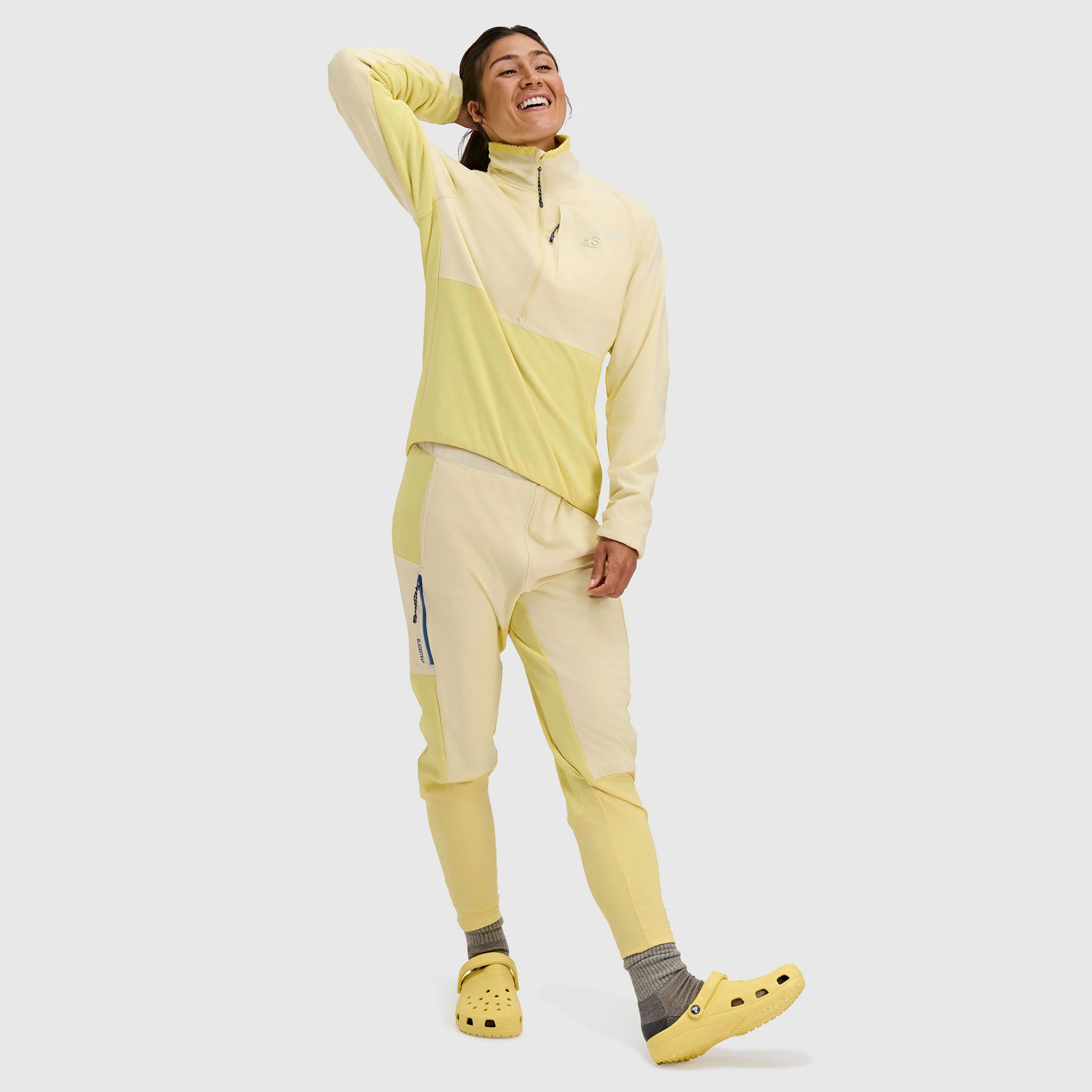 Women's Tribrid Grid Fleece Pullover Jacket 1/2 Zip - Image 4